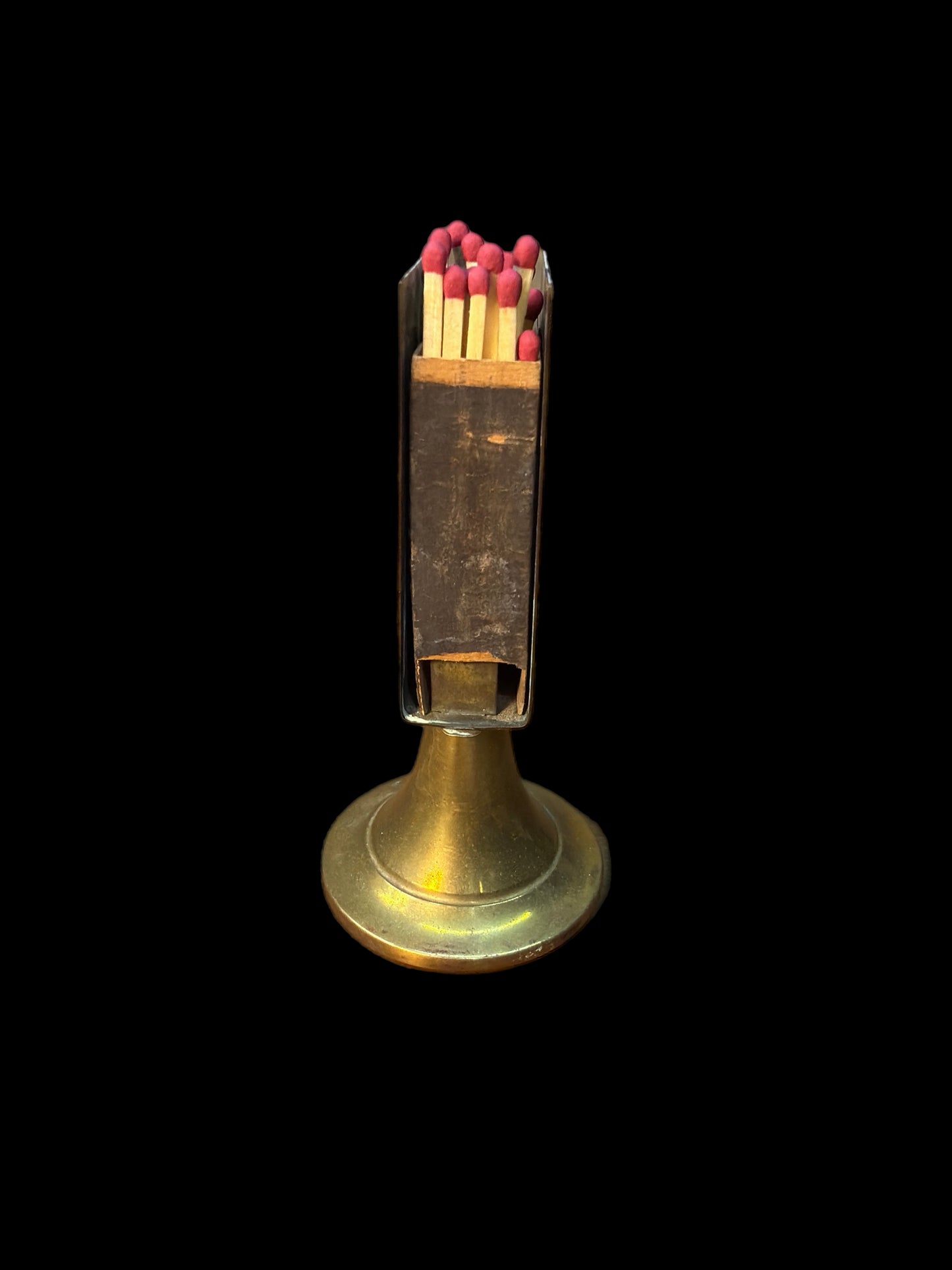 VINTAGE BRASS MATCHBOX HOLDER