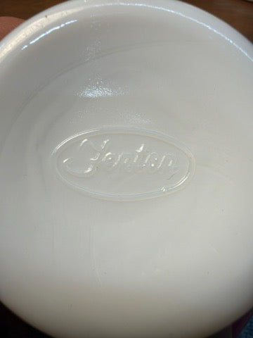 FENTON MILK GLASS CREAMER AND SUGAR