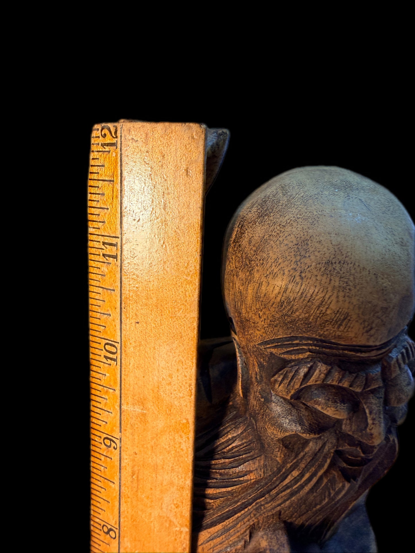 HAND CARVED CHINESE SHOU LAO