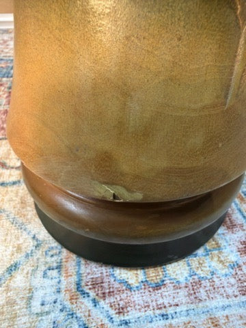 LARGE ASIAN WOOD VASE