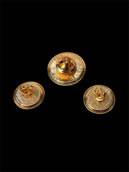 VINTAGE DAMASCENE SET IN ORIGINAL BOX