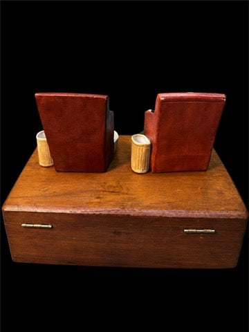 VERY RARE SCHAFER & VATER THIN MAN AND WOMAN IN CHAIR
