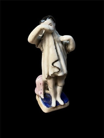 XXX ANTIQUE GERMAN PORCELAIN BATHING BEAUTY