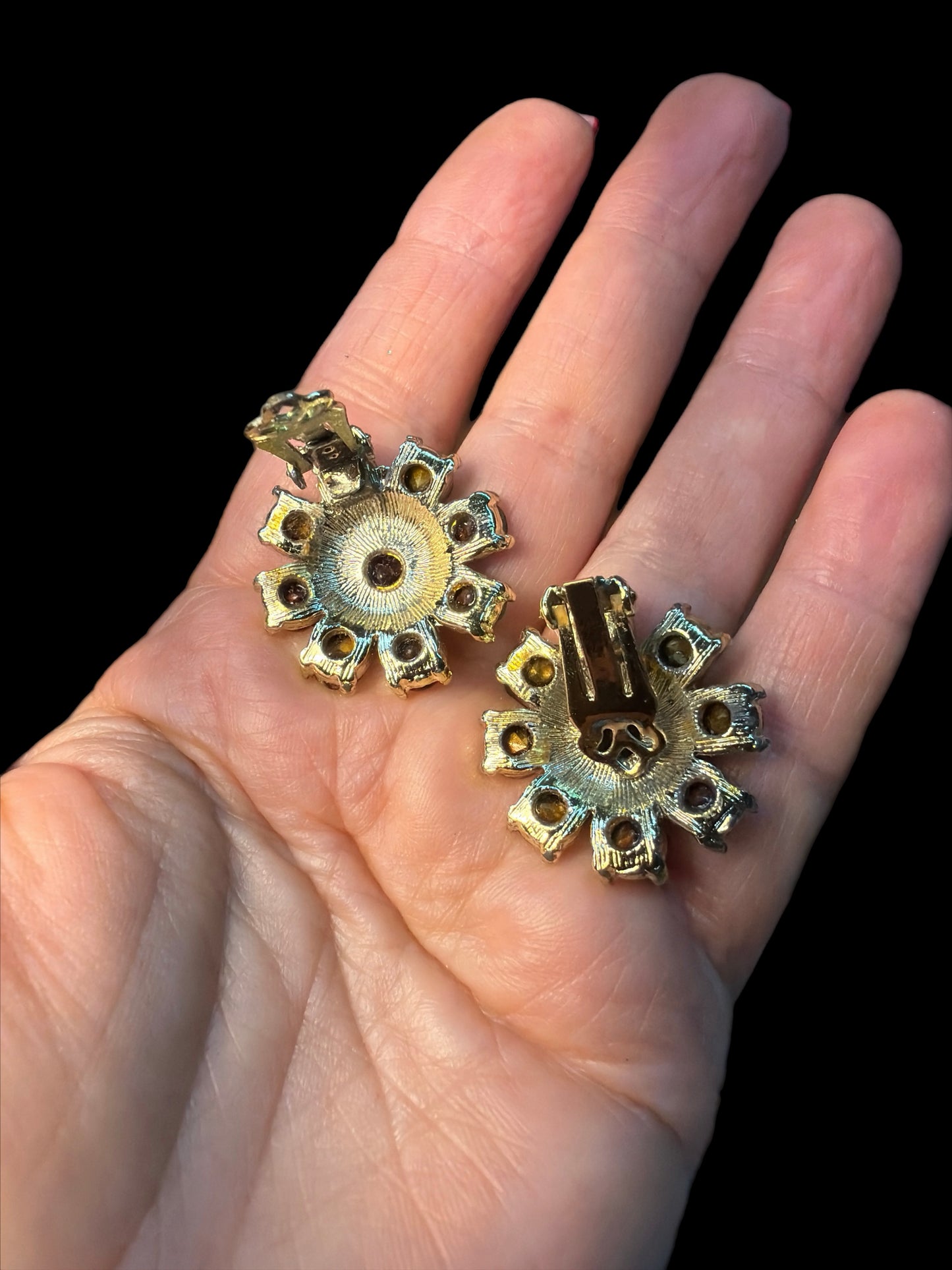 STUNNER VINTAGE URANIUM EARRINGS