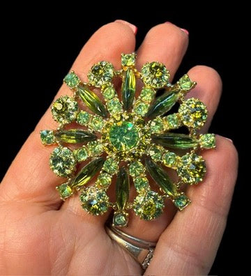 VINTAGE LARGE URANIUM BROOCH