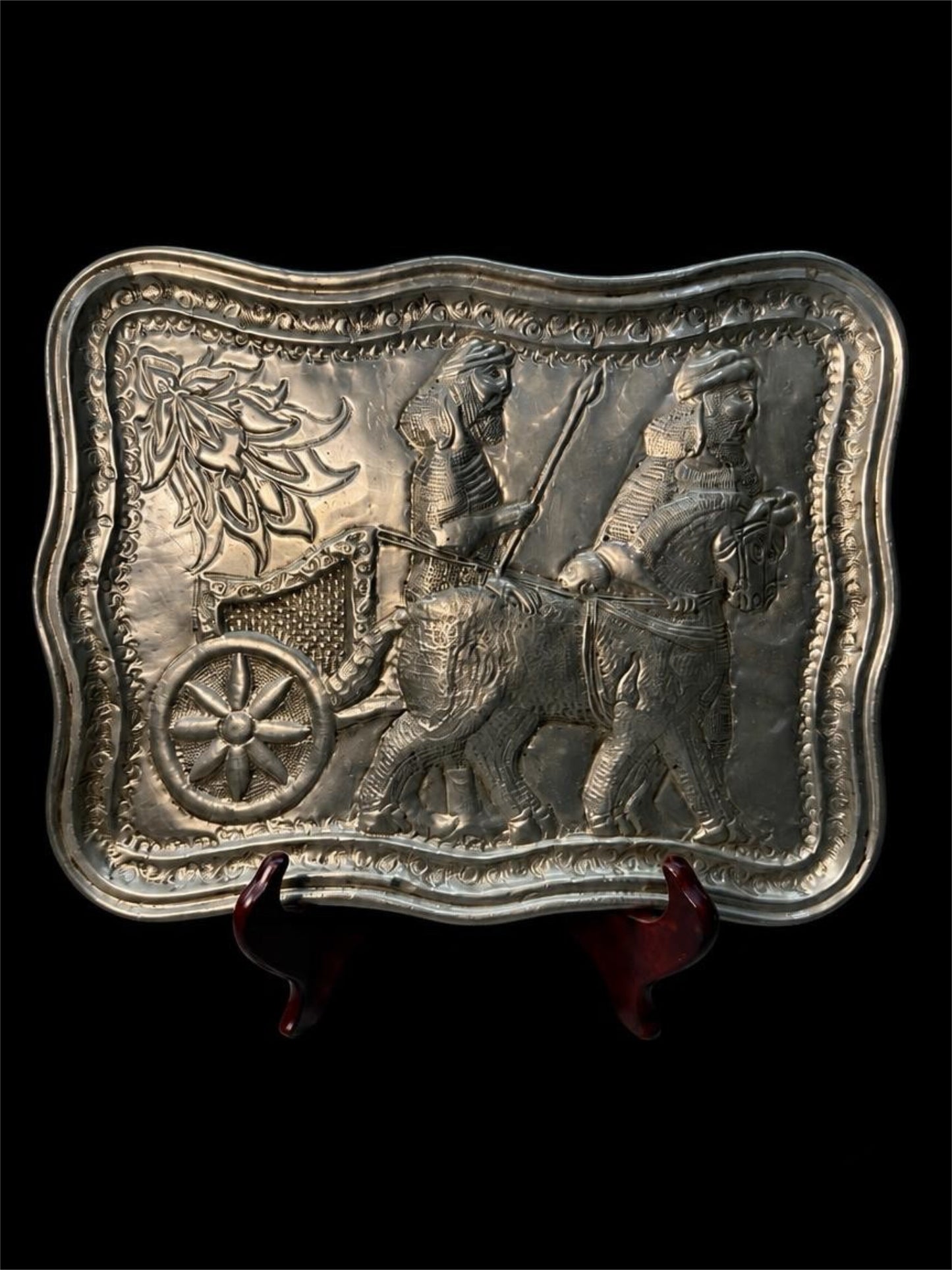 VINTAGE MESOPOTAMIAN METAL TRAY