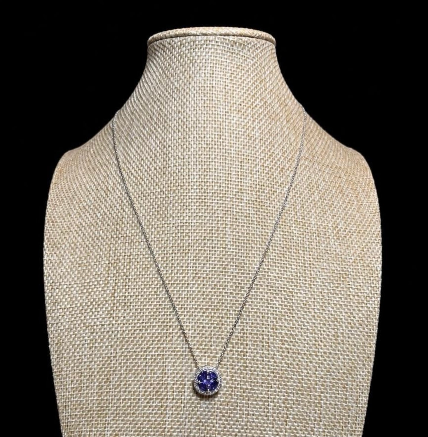 BONB PARTY PURPLE RHINESTONE NECKLACE