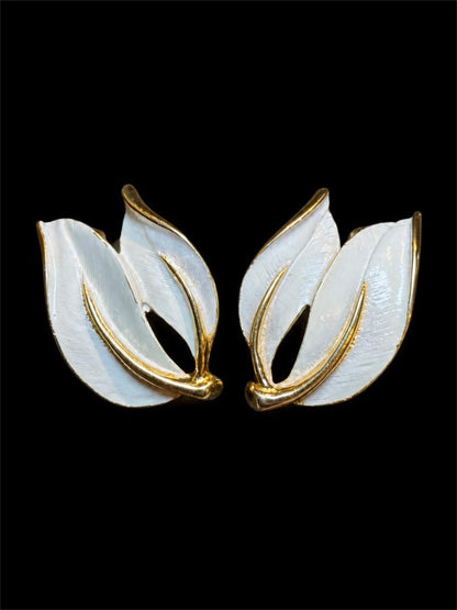 SARAH COVENTRY GOLD & WHITE EARRINGS