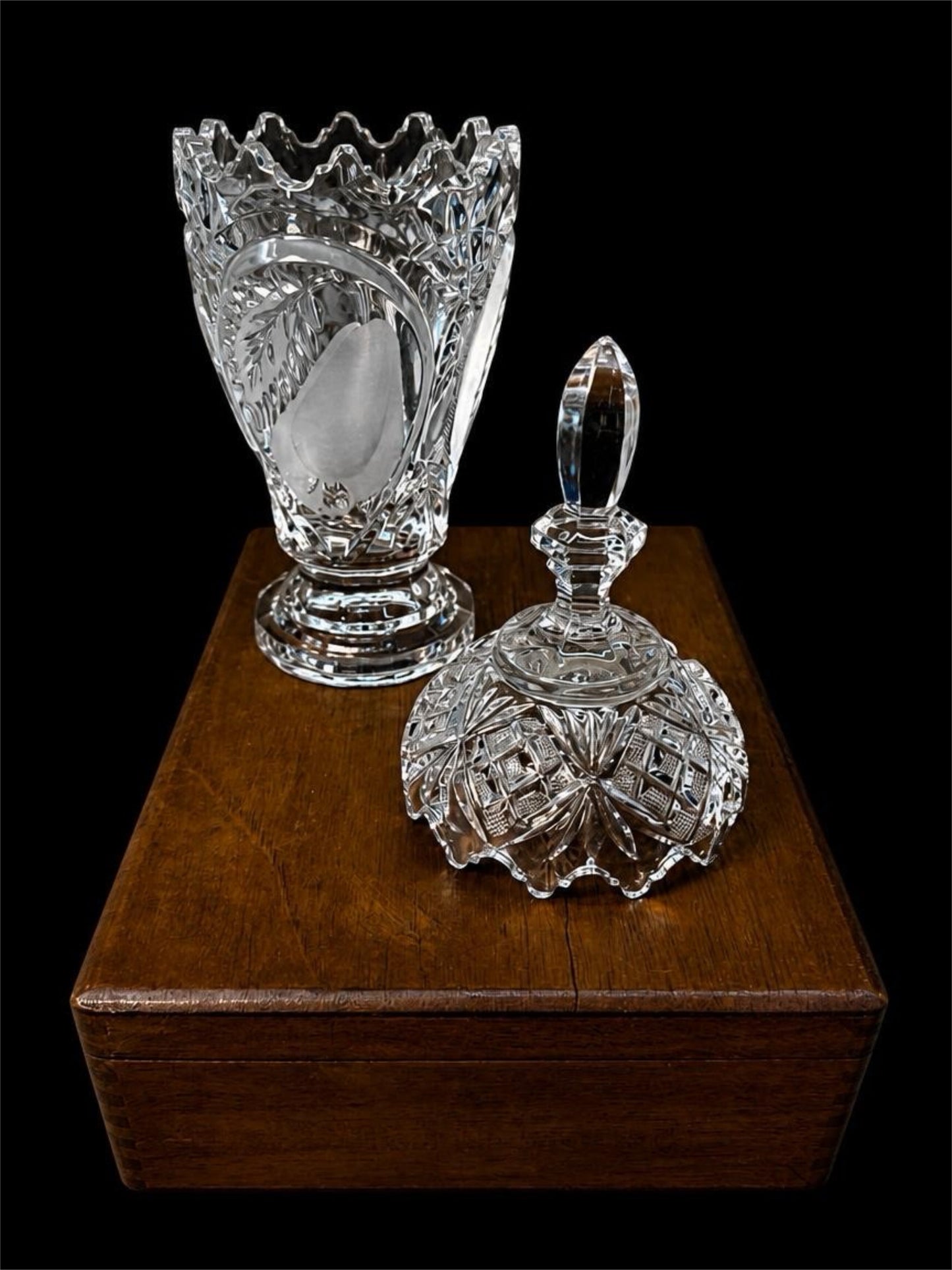 BEYER CRYSTAL CANDY DISH MADE IN GERMANY