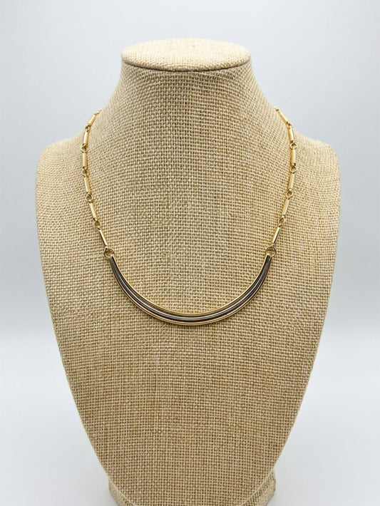 VINTAGE TRI-TONE NECKLACE