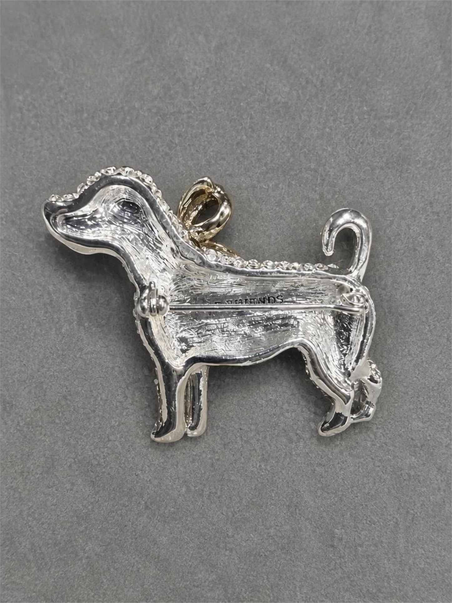PET FRIENDS RHINESTONE DOG BROOCH