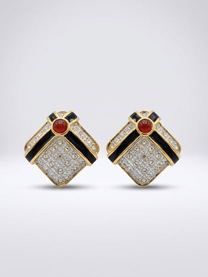 TONI LAURA ITALIAN CRYSTAL EARRINGS