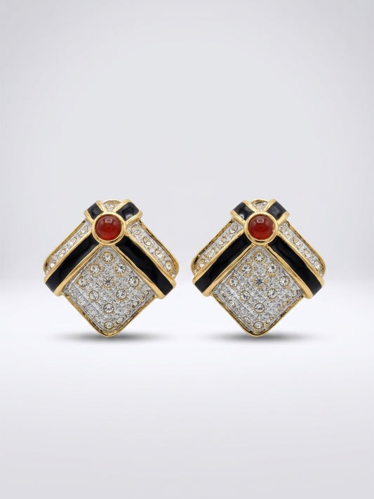 TONI LAURA ITALIAN CRYSTAL EARRINGS
