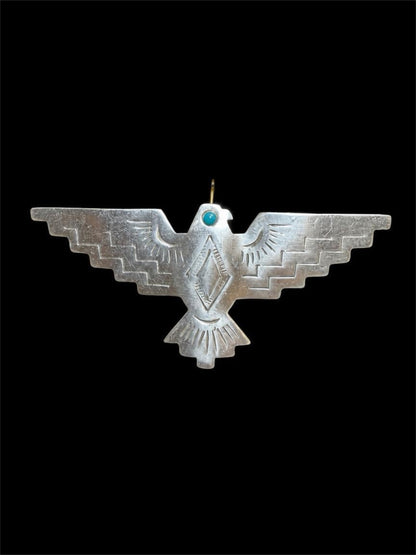 JJ 1988 THUNDERBIRD PEWTER BROOCH