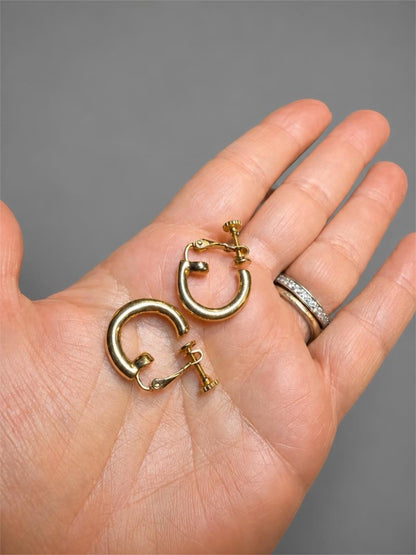JOAN RIVERS GOLG ADJ CLIP EARRINGS