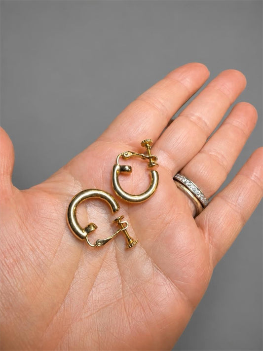 JOAN RIVERS GOLG ADJ CLIP EARRINGS