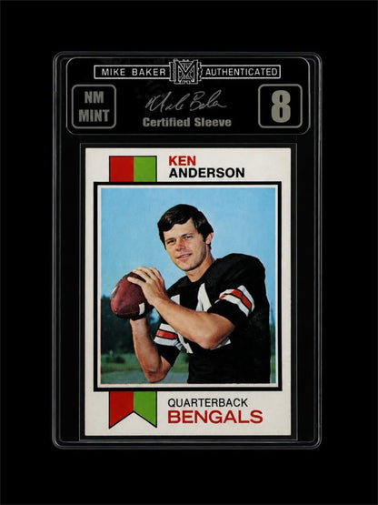 1973 TOPPS #34 KEN ANDERSON ROOKIE CARD GRADED