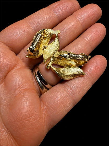 SARAH COVENTRY GOLD & WHITE EARRINGS