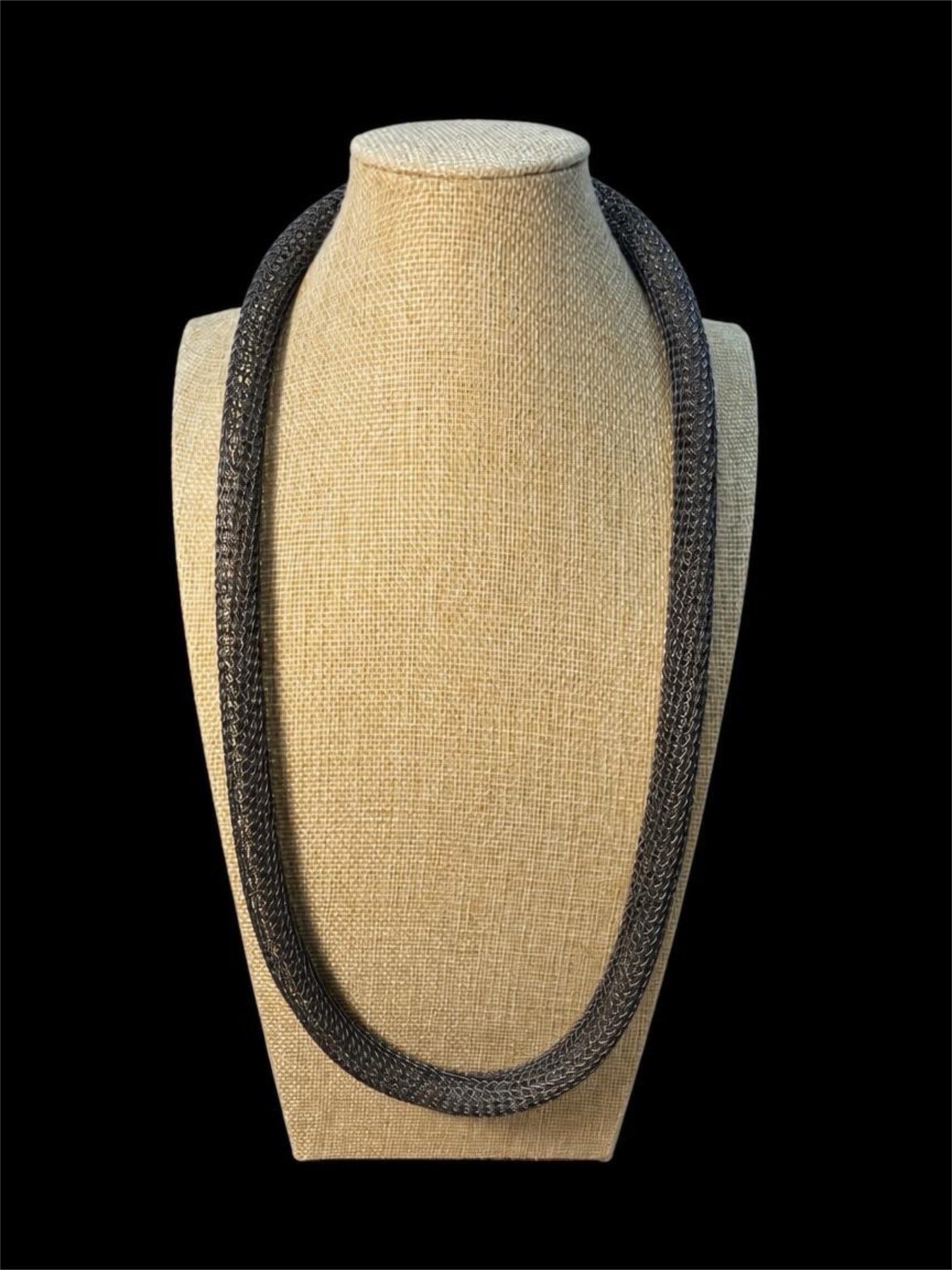 GUN METAL MESH VINTAGE SARAH COVENTRY NECKLACE