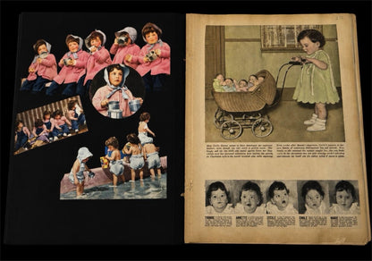 DIONNE QUINTUPLETS BOOK AND SCRAPBOOK!!! 1935