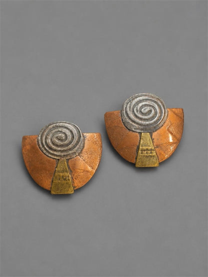 COPPER, BRASS & PEWTER EARRINGS