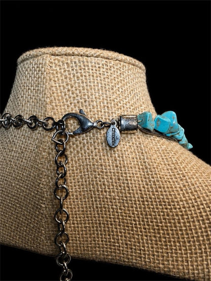 ENORMOUS CHICO'S TURQUOISE COLORED NECKLACE