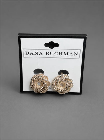 DANA BUCHMAN SILVER SPIRAL EARRINGS