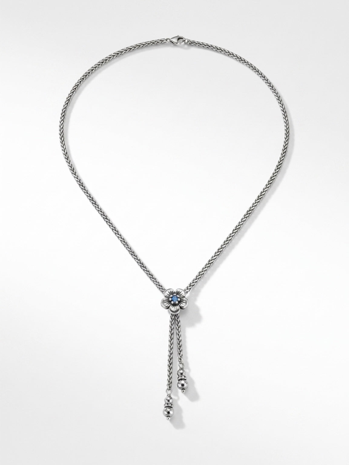 VINTAGE SARAH COVENTRY SILVER DANGEL NECKLACE