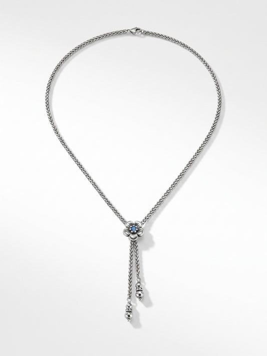 VINTAGE SARAH COVENTRY SILVER DANGEL NECKLACE