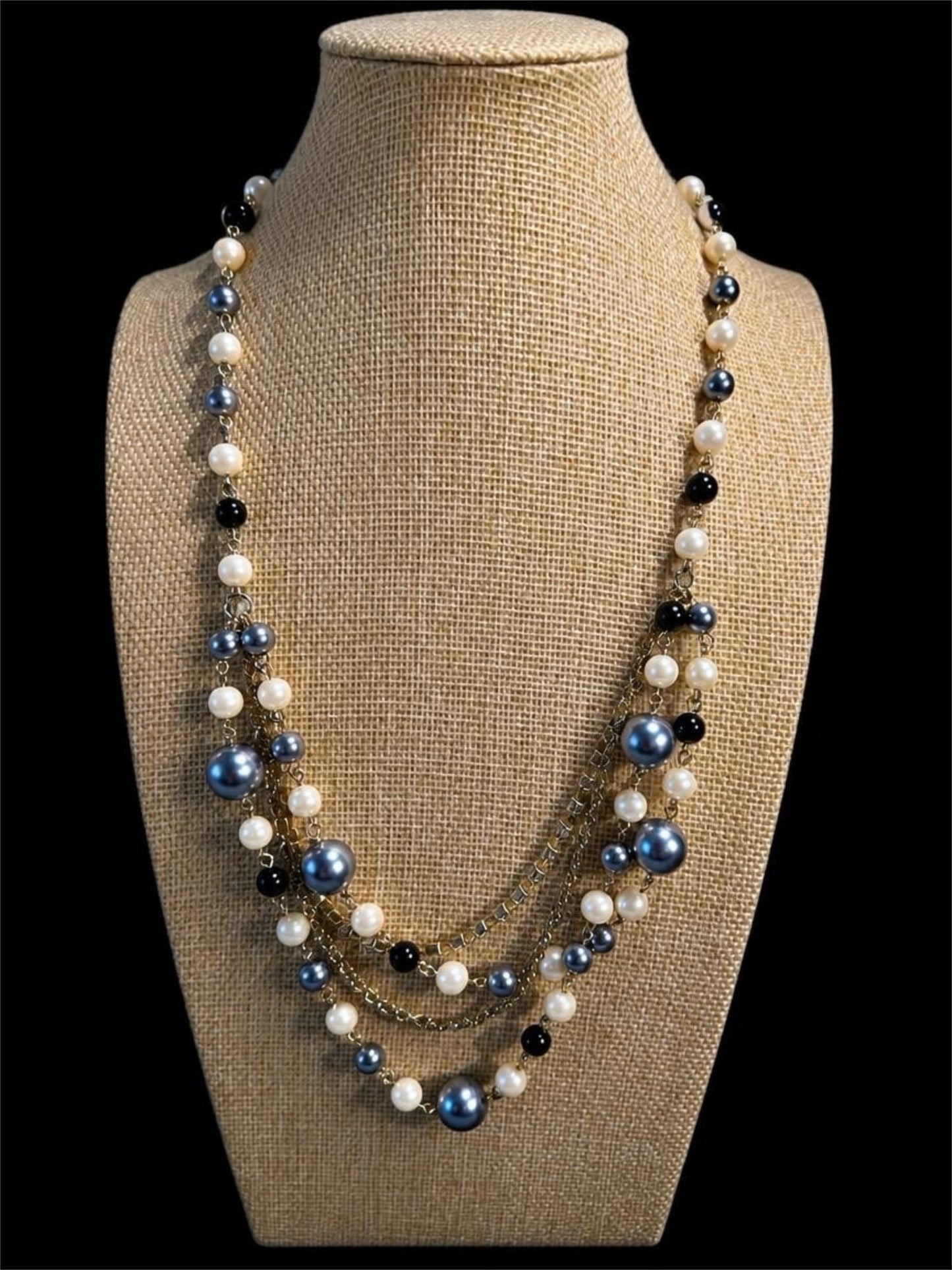 1990'S AVON MULTI STRAND NECKLACE
