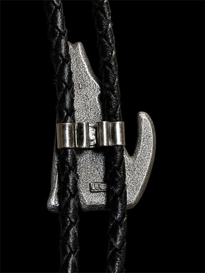 JJ HOWLING WOLF PEWTER BOLO