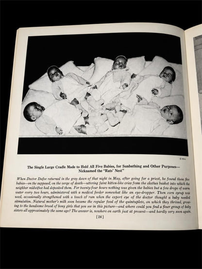 DIONNE QUINTUPLETS BOOK AND SCRAPBOOK!!! 1935