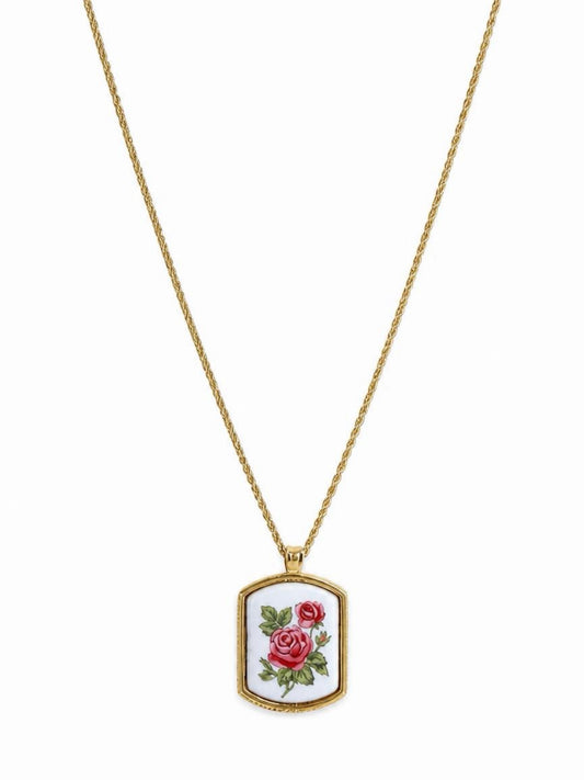VINTAGE 1980'S AVBON "FLORAL HERITAGE" NECKLACE