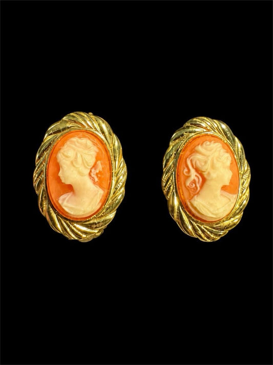 VINTAGE CAMEO EARRINGS