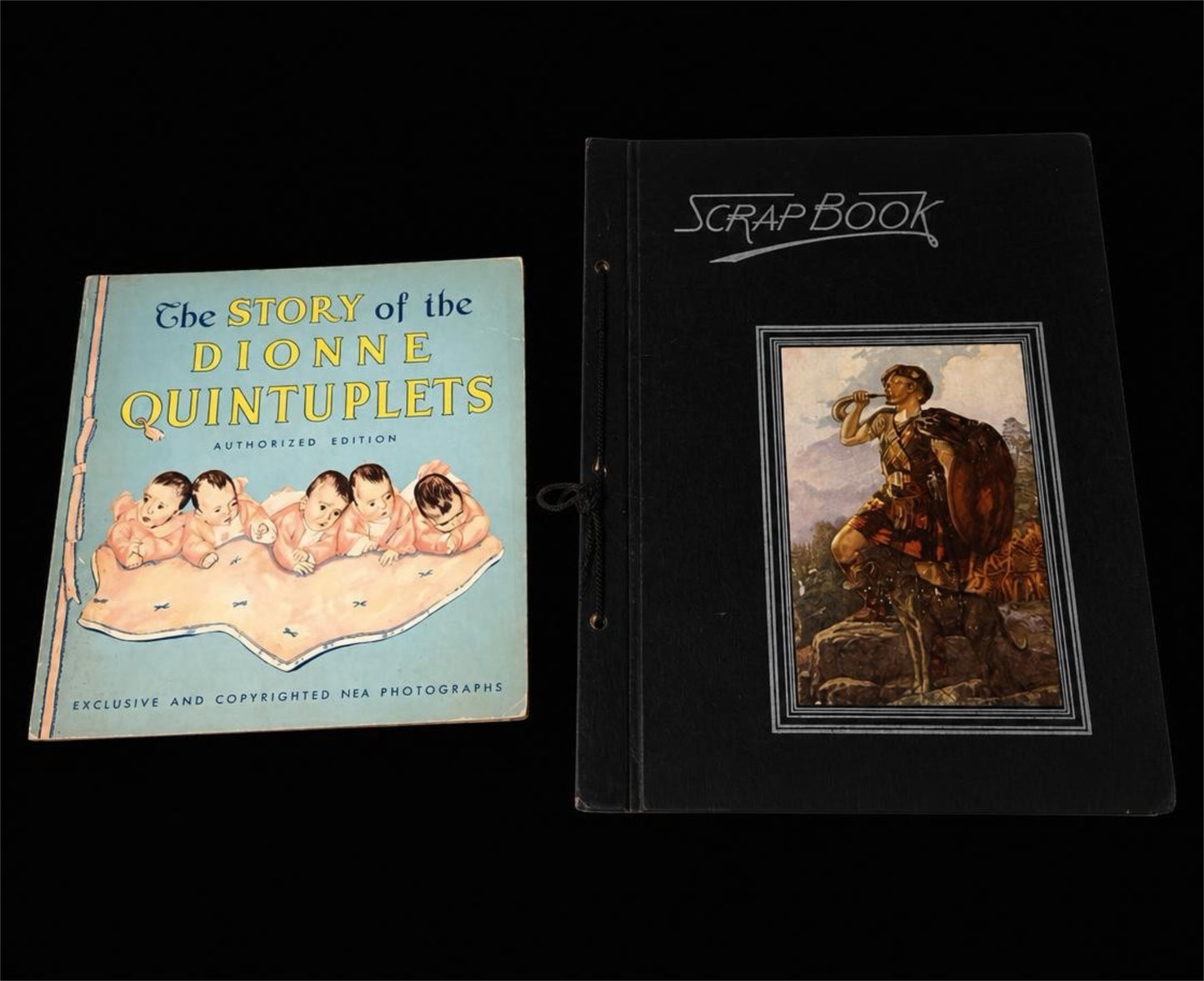 DIONNE QUINTUPLETS BOOK AND SCRAPBOOK!!! 1935