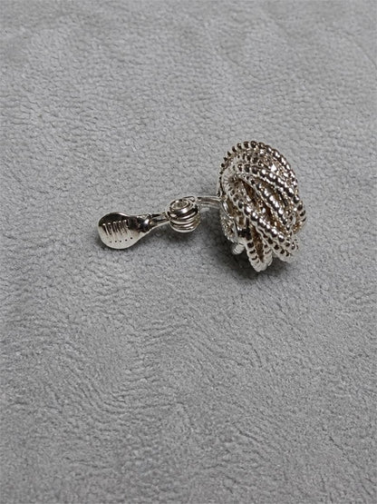 DANA BUCHMAN SILVER SPIRAL EARRINGS