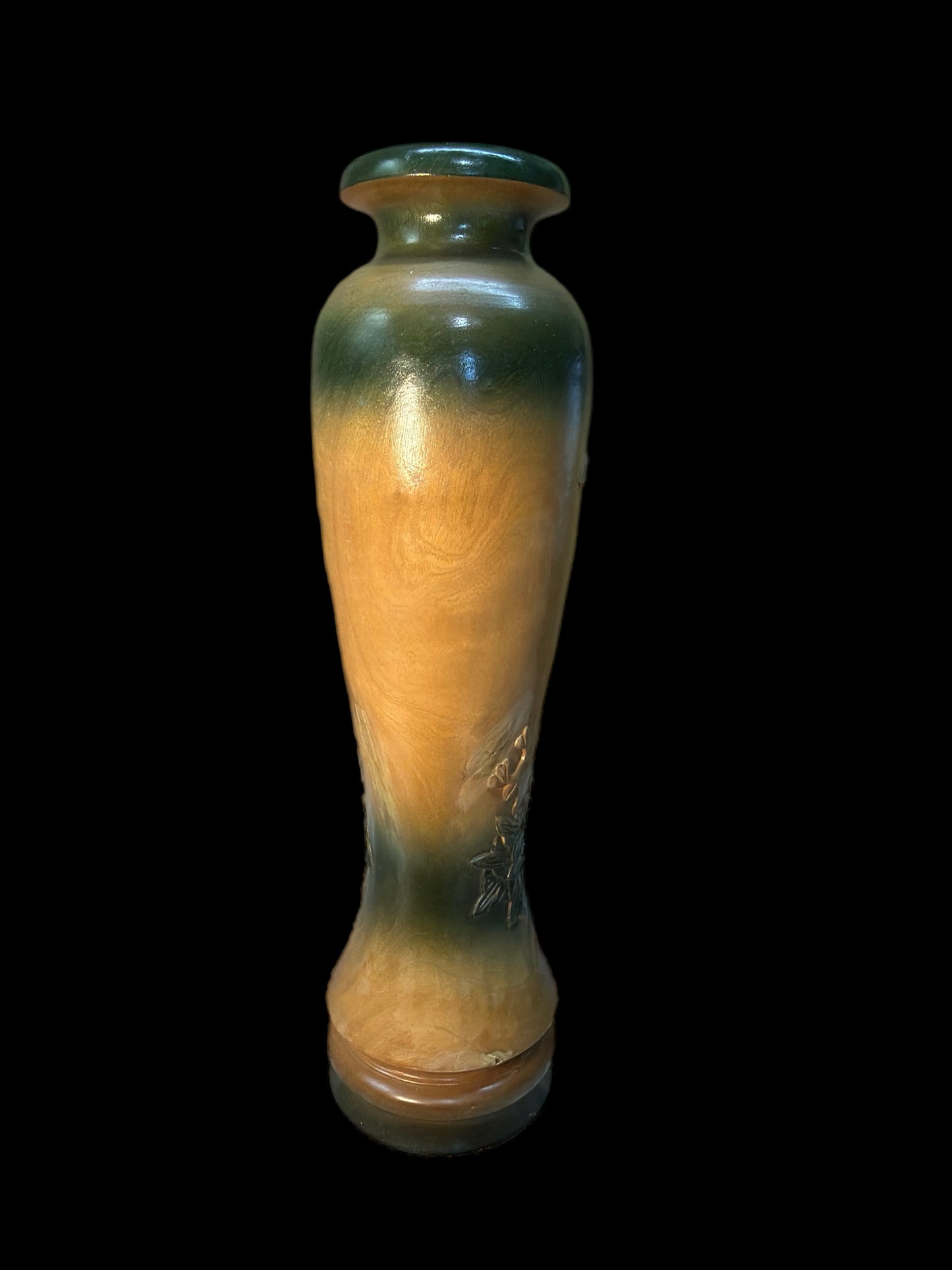 LARGE ASIAN WOOD VASE
