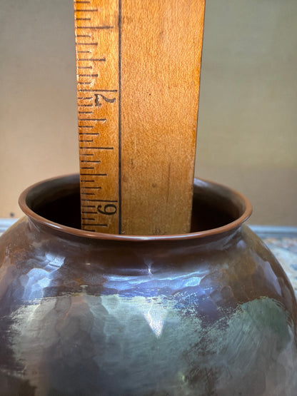 VINTAGE HANDMADE JAPANESE COPPER VASE