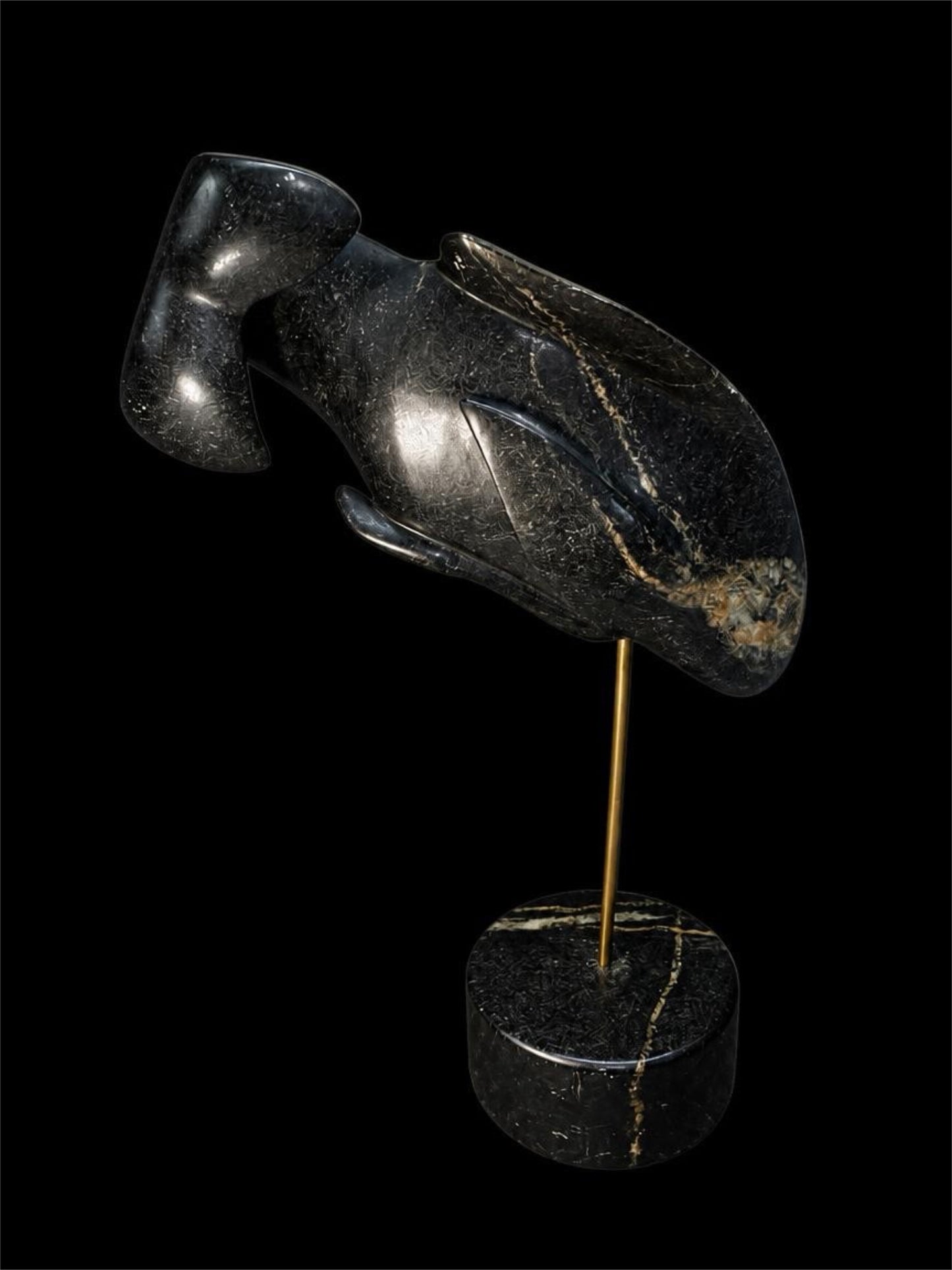 HAND CARVED SOAPSTONE WHALE