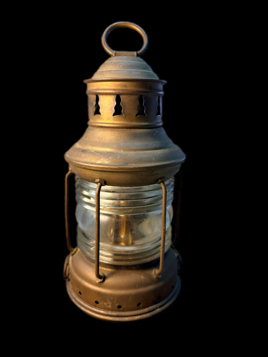 VINTAGE PERKO BRASS NAUTICAL MARINE LANTERN