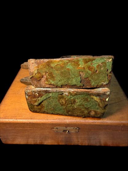 VINTAGE CAST IRON SHIP BOOKENDS