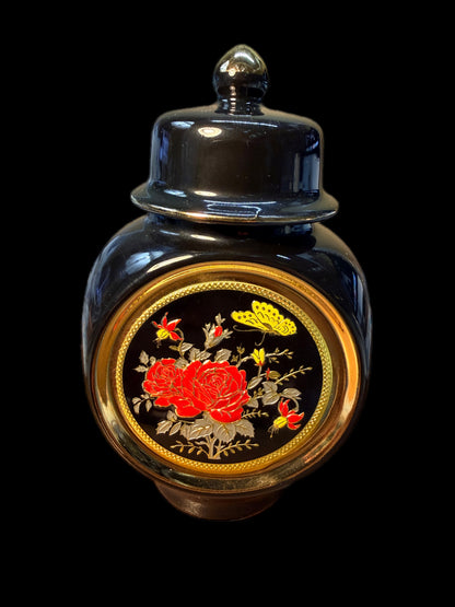 VINTAGE "ART OF CHOKIN" LIDDED URN