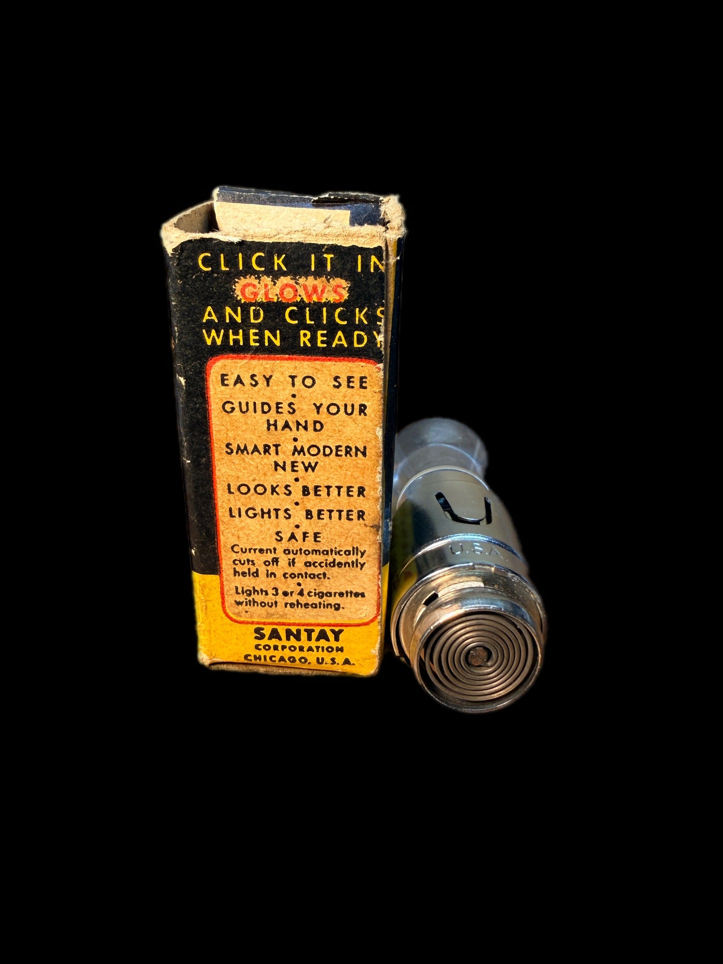 SANTAY LUCITE GLOW KNOB FOR LIGHTER SLOT IN AUTOMOBILES