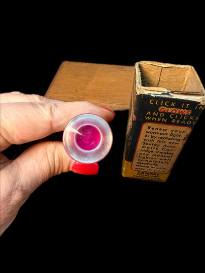 SANTAY LUCITE GLOW KNOB FOR LIGHTER SLOT IN AUTOMOBILES