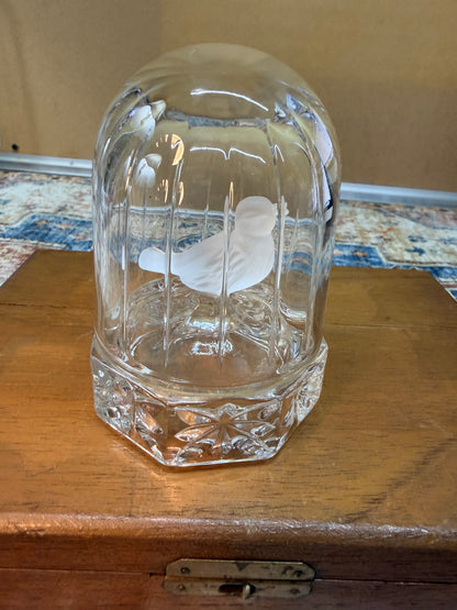 HOFBAUER CRYSTAL BIRD IN A CAGE