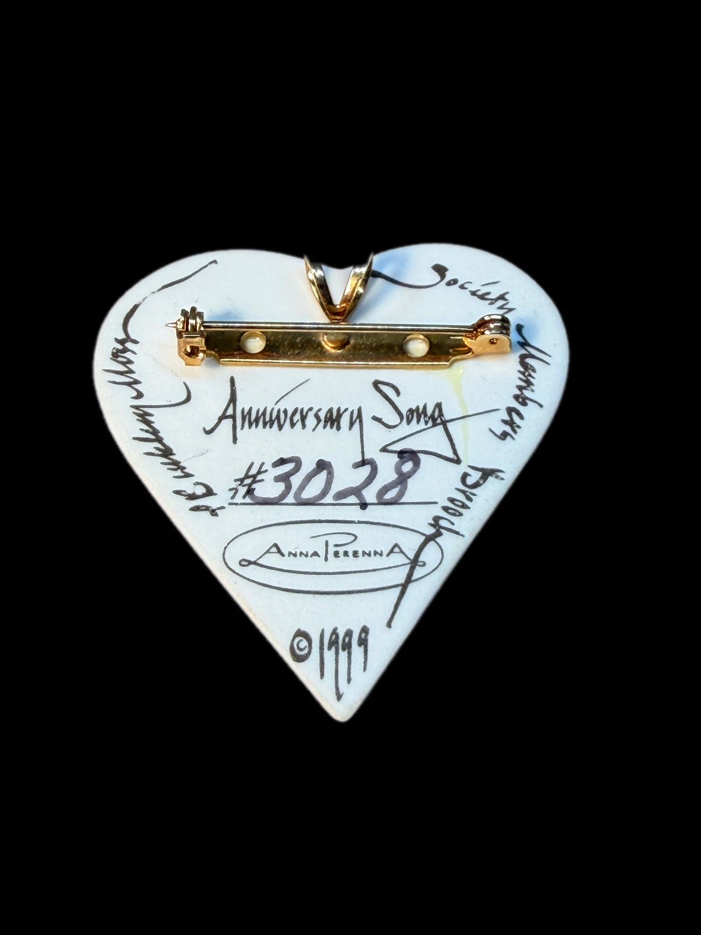 1990'S SIGNED ANNA PERENNA BROOCH