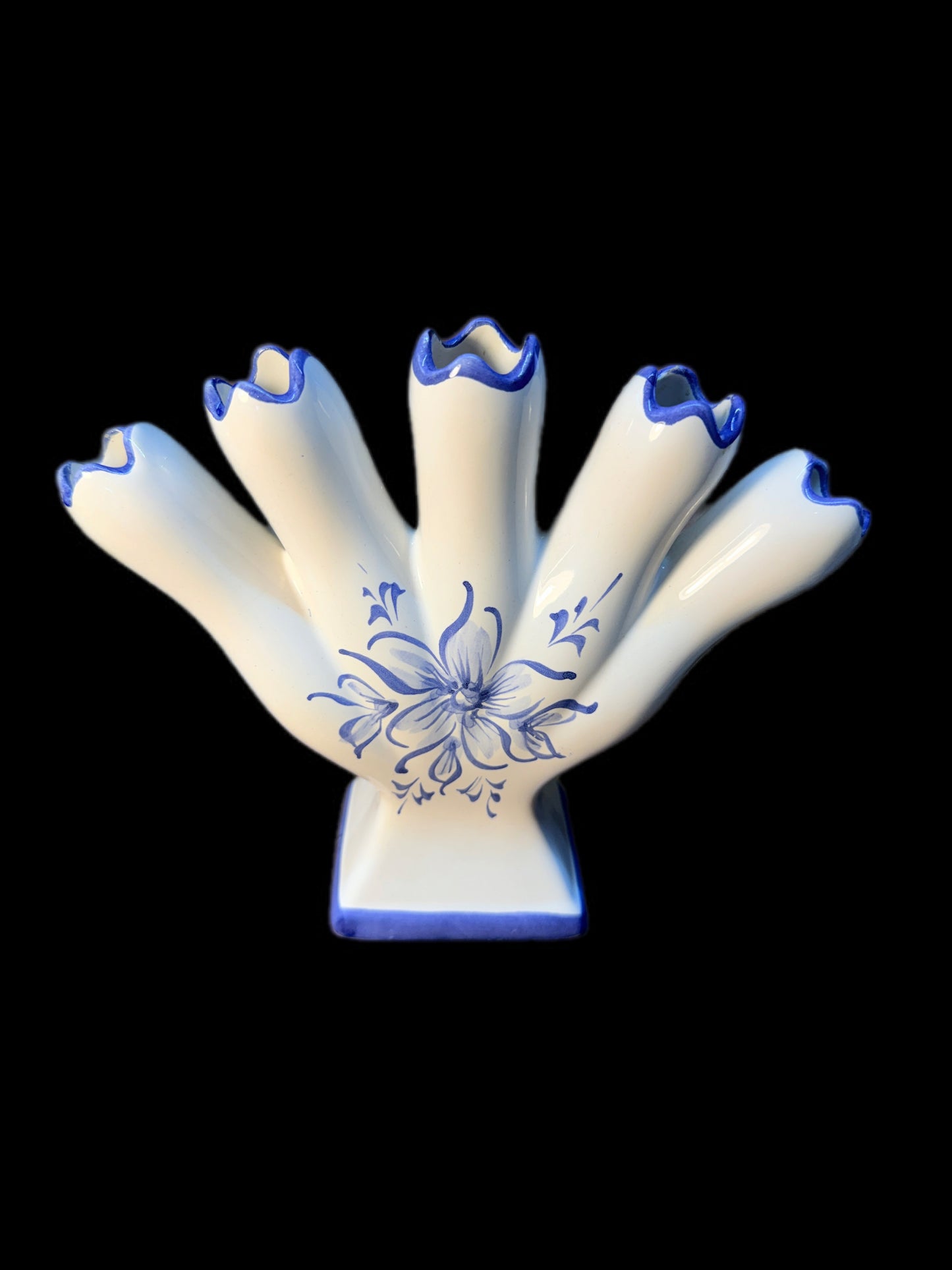 VINTAGE 5 FINGER BUD VASE