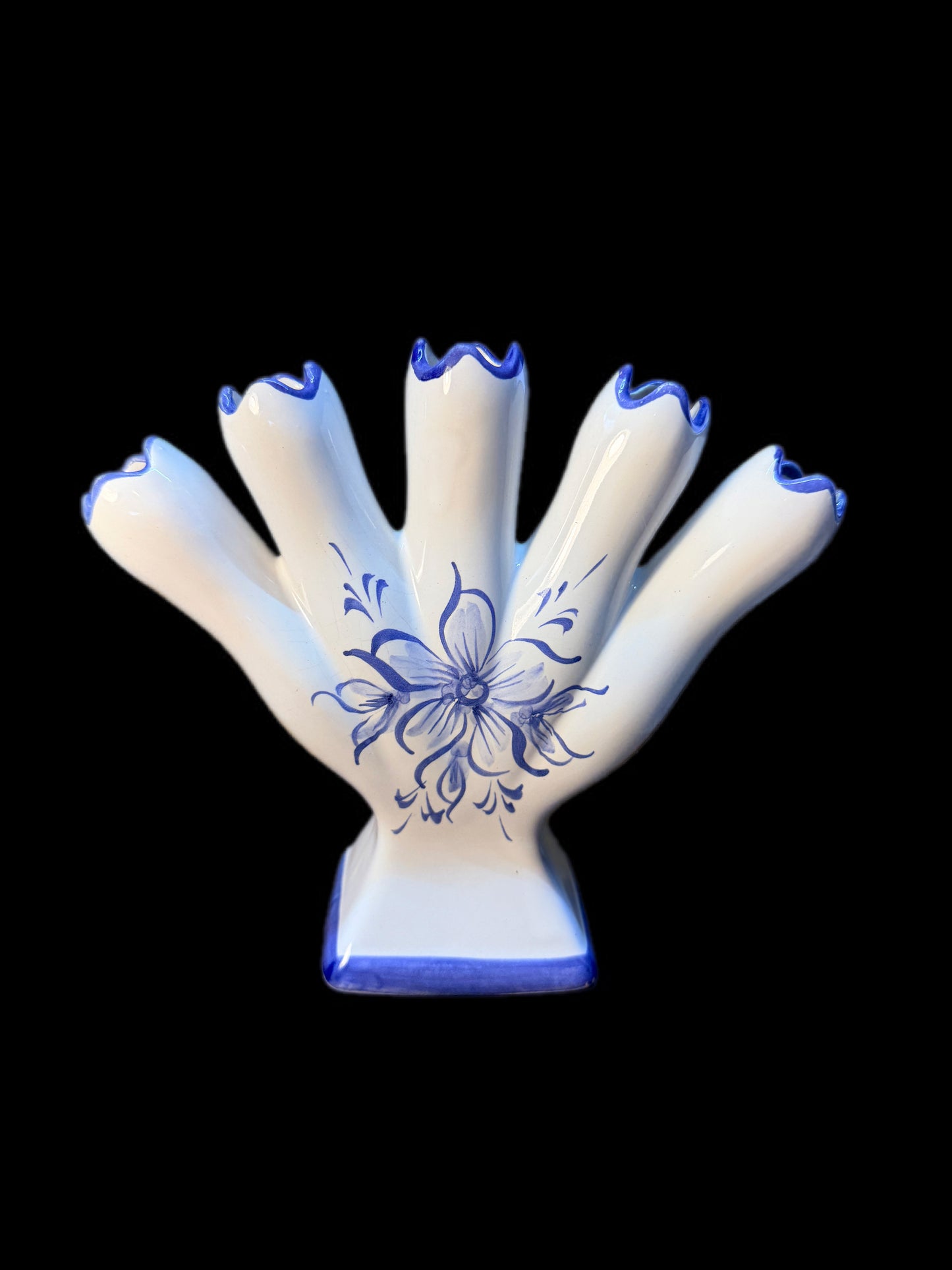 VINTAGE 5 FINGER BUD VASE