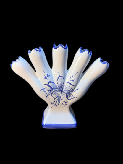 VINTAGE 5 FINGER BUD VASE