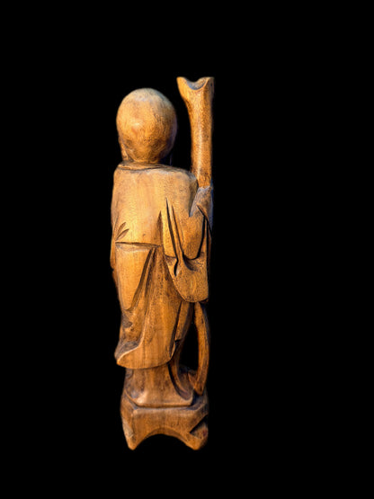 HAND CARVED CHINESE SHOU LAO